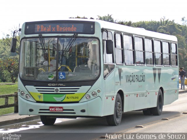 Viação Falcão RJ 179.010 na cidade de Resende, Rio de Janeiro, Brasil, por André Luiz Gomes de Souza. Número da foto: #2652545.