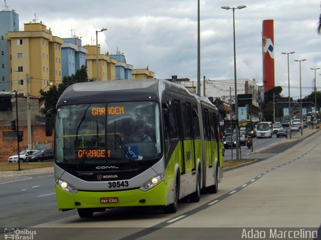 Bettania Ônibus 30543 na cidade de Belo Horizonte, Minas Gerais, Brasil, por Adão Raimundo Marcelino. ID da foto: 2656093.