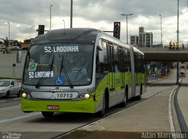 Pampulha Transportes > Plena Transportes 10712 na cidade de Belo Horizonte, Minas Gerais, Brasil, por Adão Raimundo Marcelino. ID da foto: 2656139.