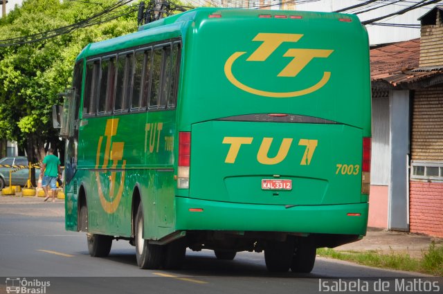 TUT Transportes 7003 na cidade de Cuiabá, Mato Grosso, Brasil, por Isabela de Mattos. ID da foto: 2655516.