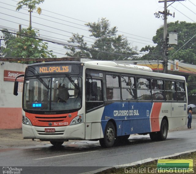 Expresso Cruzeiro do Sul RJ 103.029 na cidade de Mesquita, Rio de Janeiro, Brasil, por Gabriel Cardoso Lopes. Número da foto: #2654343.