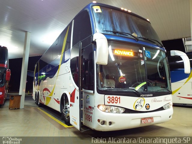 Advance Transatur 3891 na cidade de Guaratinguetá, São Paulo, Brasil, por Fabio Alcantara. ID da foto: 2654795.