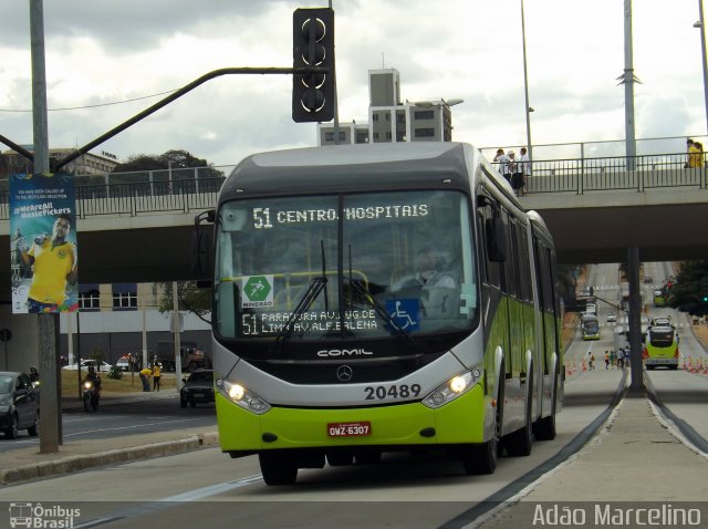 SM Transportes 20489 na cidade de Belo Horizonte, Minas Gerais, Brasil, por Adão Raimundo Marcelino. ID da foto: 2656200.