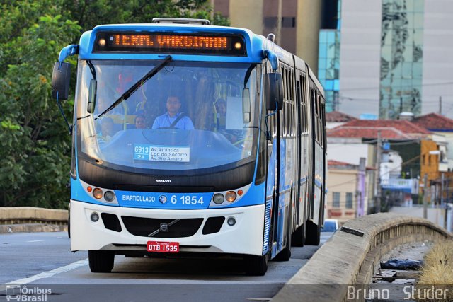 Viação Cidade Dutra 6 1854 na cidade de São Paulo, São Paulo, Brasil, por Bruno   Studer. ID da foto: 2654992.