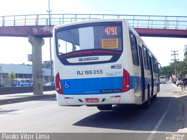 Viação Nossa Senhora da Penha RJ 188.055 na cidade de Rio de Janeiro, Rio de Janeiro, Brasil, por Paulo Vitor Lima. ID da foto: 2654578.