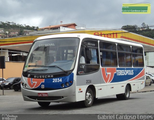 Viação Teresópolis 2034 na cidade de Teresópolis, Rio de Janeiro, Brasil, por Gabriel Cardoso Lopes. Número da foto: #2654363.