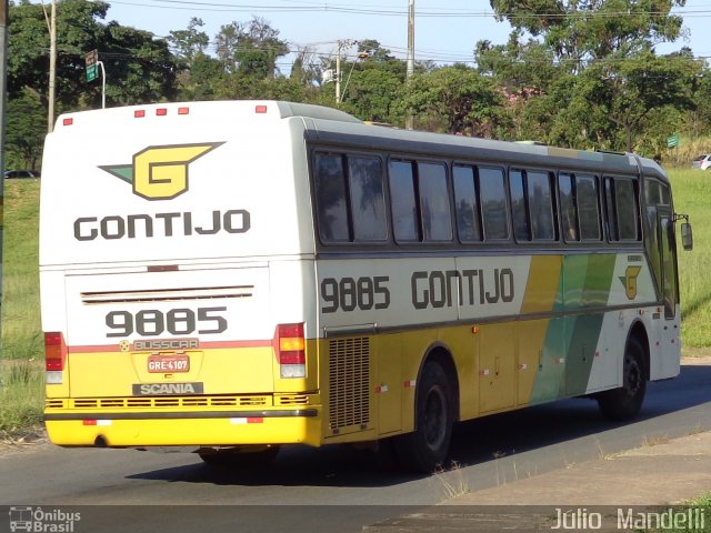 Empresa Gontijo de Transportes 9885 na cidade de Belo Horizonte, Minas Gerais, Brasil, por Júlio  Mandelli. ID da foto: 2655348.