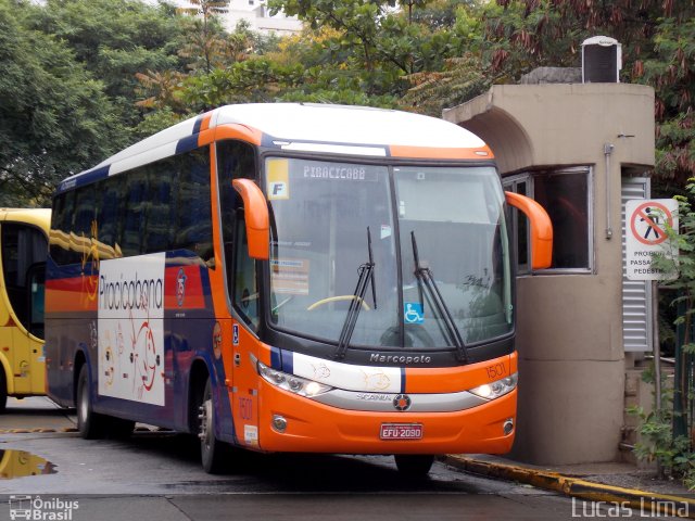 Viação Piracicabana 1501 na cidade de São Paulo, São Paulo, Brasil, por Lucas Lima. ID da foto: 2622600.