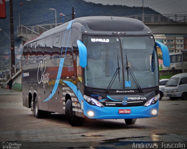 Empresa de Ônibus Nossa Senhora da Penha 52013 na cidade de Biguaçu, Santa Catarina, Brasil, por Andrews  Fuscolin. Número da foto: #2621735.