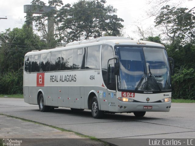 Real Alagoas de Viação 494 na cidade de Recife, Pernambuco, Brasil, por Luiz Carlos de Santana. Número da foto: #2622245.