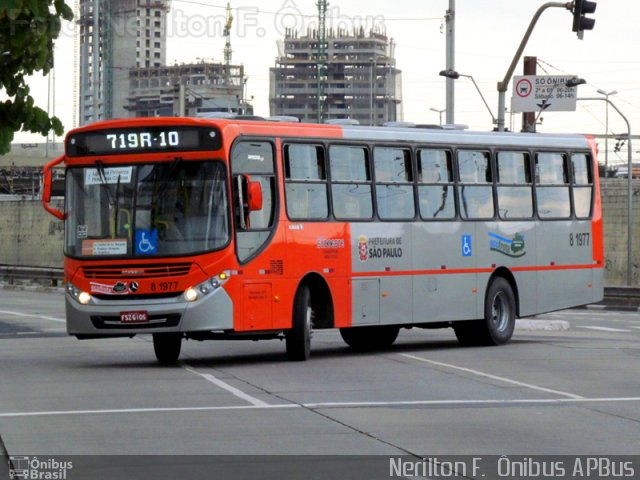 TRANSPPASS - Transporte de Passageiros 8 1977 na cidade de São Paulo, São Paulo, Brasil, por Nerilton F.  ônibus. ID da foto: 2657151.