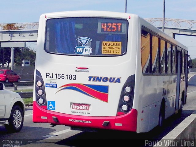 Transportadora Tinguá RJ 156.183 na cidade de Rio de Janeiro, Rio de Janeiro, Brasil, por Paulo Vitor Lima. Número da foto: #2657068.