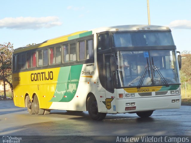 Empresa Gontijo de Transportes 15900 na cidade de Montes Claros, Minas Gerais, Brasil, por Andrew Campos. ID da foto: 2657199.