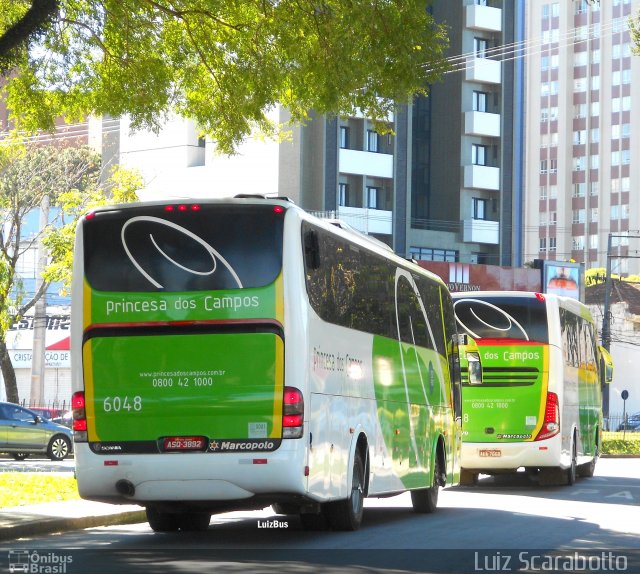 Expresso Princesa dos Campos 6048 na cidade de Curitiba, Paraná, Brasil, por Luiz Scarabotto . ID da foto: 2657772.