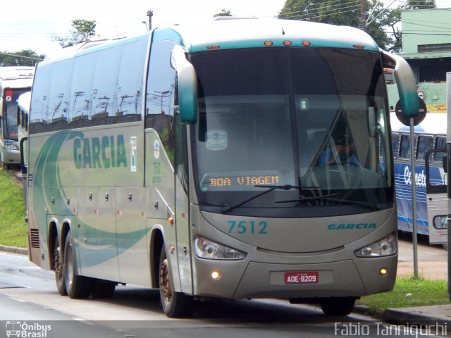 Viação Garcia 7512 na cidade de Campinas, São Paulo, Brasil, por Fábio Takahashi Tanniguchi. ID da foto: 2657723.