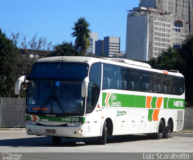 Cia. São Geraldo de Viação 14775 na cidade de Curitiba, Paraná, Brasil, por Luiz Scarabotto . ID da foto: 2659383.