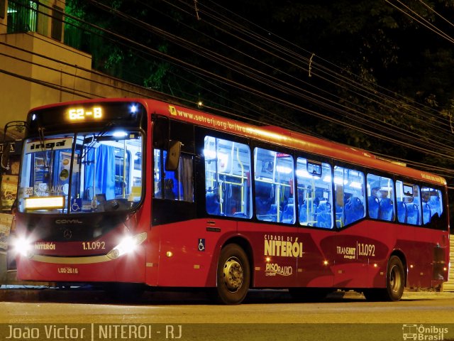 Auto Lotação Ingá 1.1.092 na cidade de Niterói, Rio de Janeiro, Brasil, por João Victor. ID da foto: 2659749.