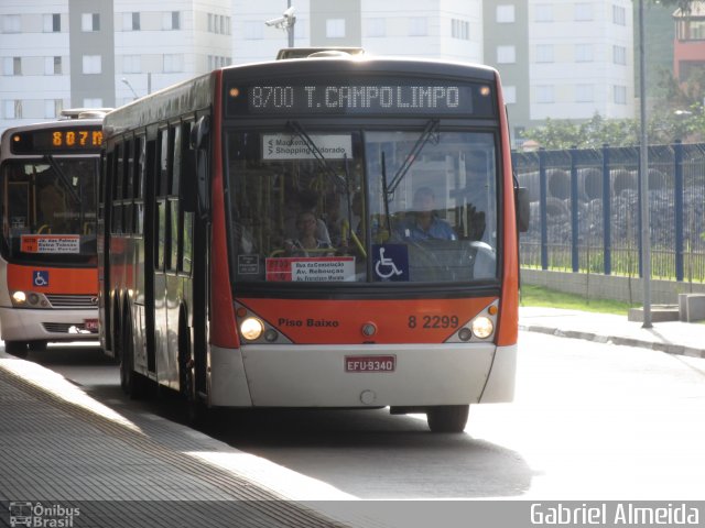 Viação Gato Preto 8 2299 na cidade de São Paulo, São Paulo, Brasil, por Gabriel Almeida. Número da foto: #2658515.
