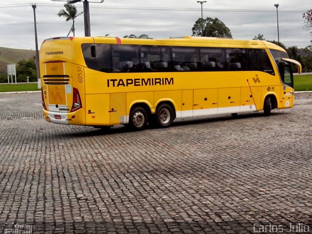 Viação Itapemirim 60537 na cidade de Casimiro de Abreu, Rio de Janeiro, Brasil, por Carlos Julio. ID da foto: 2658425.