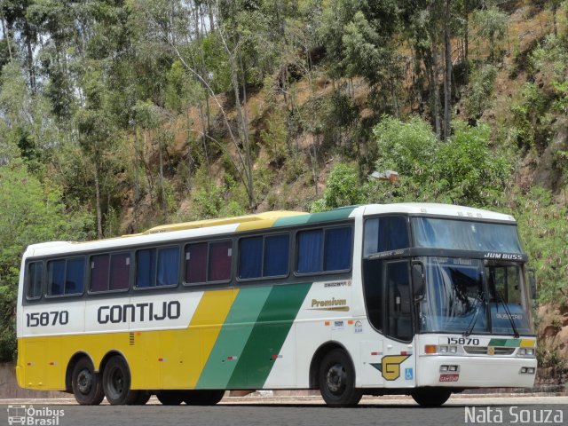 Empresa Gontijo de Transportes 15870 na cidade de Viana, Espírito Santo, Brasil, por Natã  Souza. ID da foto: 2660908.