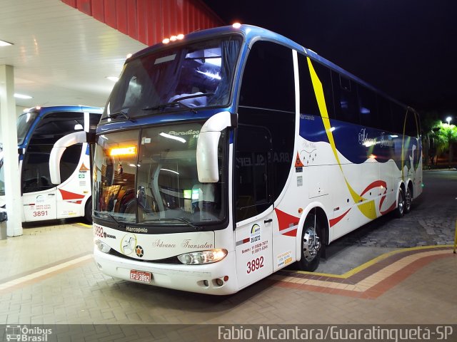 Advance Transatur 3892 na cidade de Guaratinguetá, São Paulo, Brasil, por Fabio Alcantara. Número da foto: #2660915.