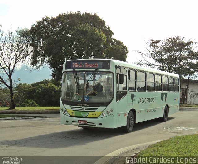 Viação Falcão RJ 179.010 na cidade de Resende, Rio de Janeiro, Brasil, por Gabriel Cardoso Lopes. ID da foto: 2661180.