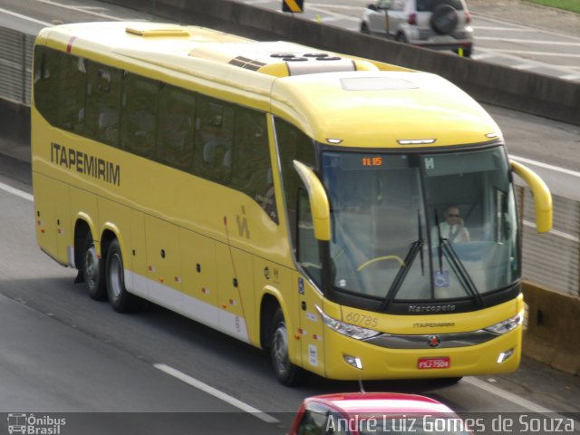 Viação Itapemirim 60785 na cidade de Resende, Rio de Janeiro, Brasil, por André Luiz Gomes de Souza. ID da foto: 2661919.