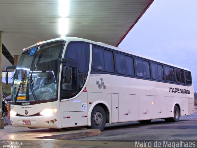 Viação Itapemirim 8207 na cidade de João Monlevade, Minas Gerais, Brasil, por Mairo de Magalhães. ID da foto: 2660675.