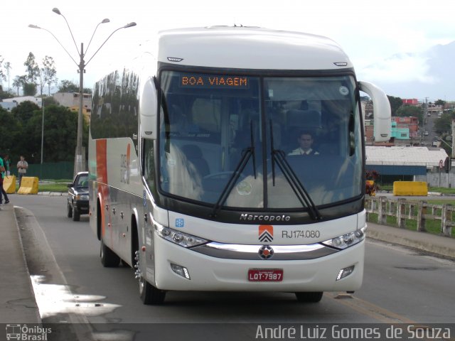 Viação Cidade do Aço RJ 174.080 na cidade de Resende, Rio de Janeiro, Brasil, por André Luiz Gomes de Souza. Número da foto: #2661949.
