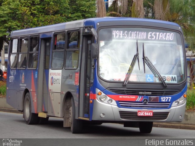 Tucuruvi Transportes e Turismo 1277 na cidade de São Caetano do Sul, São Paulo, Brasil, por Felipe Gonzales. ID da foto: 2661930.