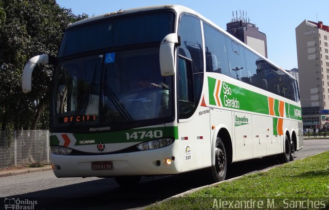 Cia. São Geraldo de Viação 14740 na cidade de Curitiba, Paraná, Brasil, por Alexandre M.  Sanches. Número da foto: #2662778.