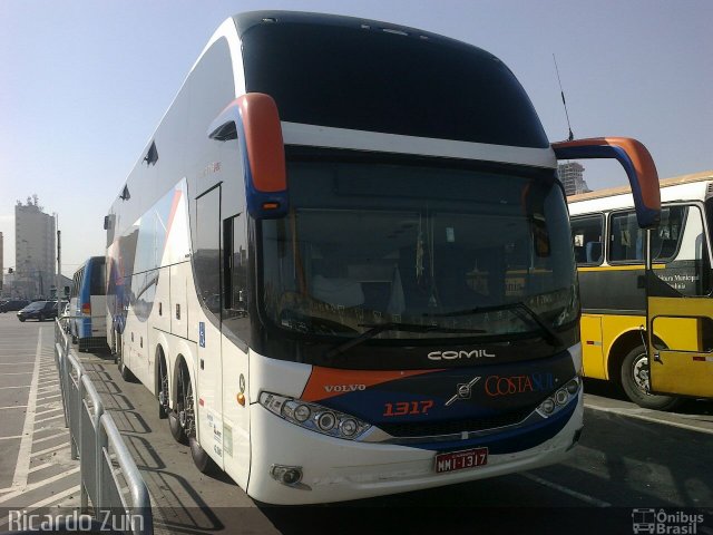 Costa Sul Turismo 1317 na cidade de São Paulo, São Paulo, Brasil, por Ricardo Zuin. ID da foto: 2663348.