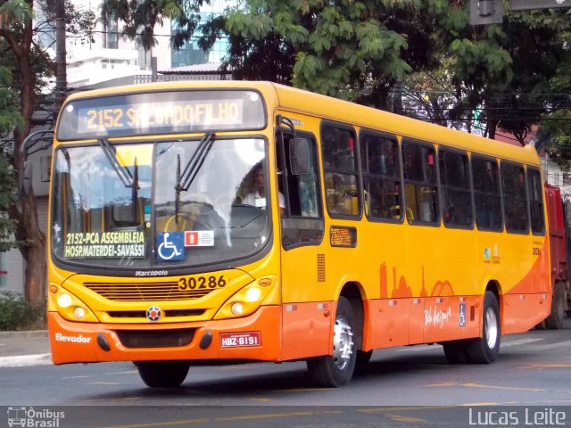 Coletivos São Lucas 30286 na cidade de Belo Horizonte, Minas Gerais, Brasil, por Lucas Leite. Número da foto: #2663741.