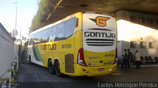Empresa Gontijo de Transportes 18700 na cidade de Belo Horizonte, Minas Gerais, Brasil, por Carlos Henrique Pereira. Número da foto: #2662862.