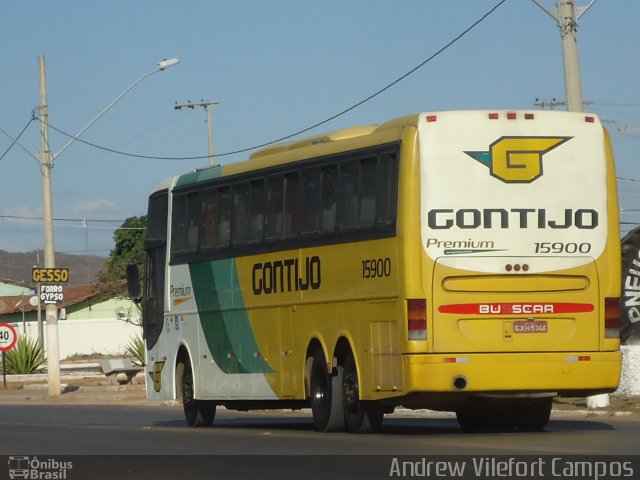 Empresa Gontijo de Transportes 15900 na cidade de Pirapora, Minas Gerais, Brasil, por Andrew Campos. ID da foto: 2663409.