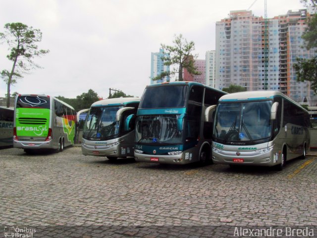 Viação Garcia 7386 na cidade de Curitiba, Paraná, Brasil, por Alexandre Breda. ID da foto: 2664949.