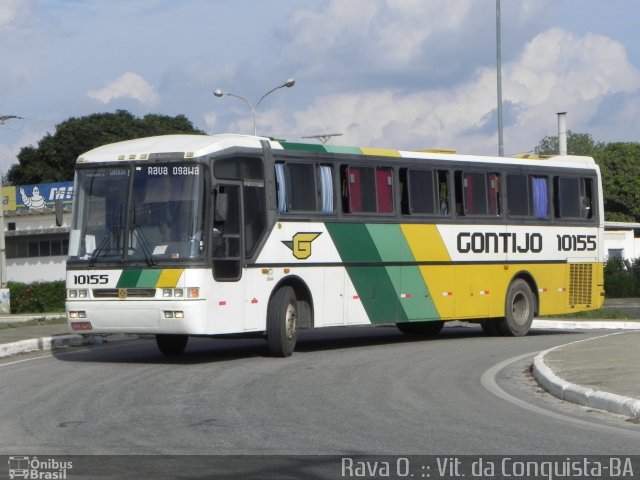 Empresa Gontijo de Transportes 10155 na cidade de Vitória da Conquista, Bahia, Brasil, por Rava Ogawa. ID da foto: 2665189.