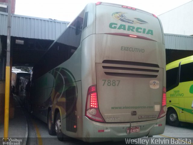 Viação Garcia 7887 na cidade de Sorocaba, São Paulo, Brasil, por Weslley Kelvin Batista. ID da foto: 2665521.