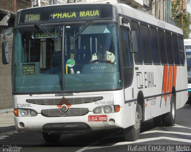 Evanil Transportes e Turismo RJ 132.093 na cidade de Rio de Janeiro, Rio de Janeiro, Brasil, por Rafael Costa de Melo. Número da foto: #2665924.