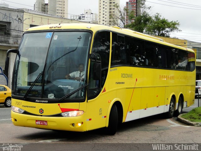 Viação Itapemirim 7001 na cidade de Curitiba, Paraná, Brasil, por Willian Schimitt. ID da foto: 2665653.