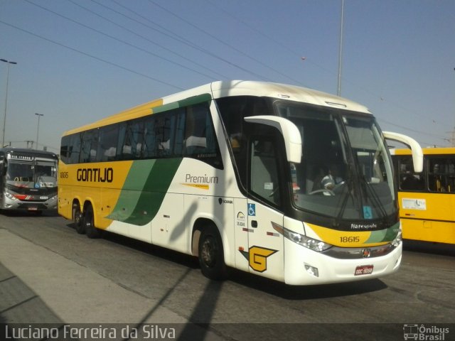 Empresa Gontijo de Transportes 18615 na cidade de São Paulo, São Paulo, Brasil, por Luciano Ferreira da Silva. ID da foto: 2664998.