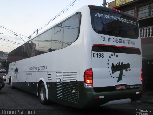 Coutinho Transporte 0198 na cidade de Taboão da Serra, São Paulo, Brasil, por Bruno Santino. Número da foto: #2664522.