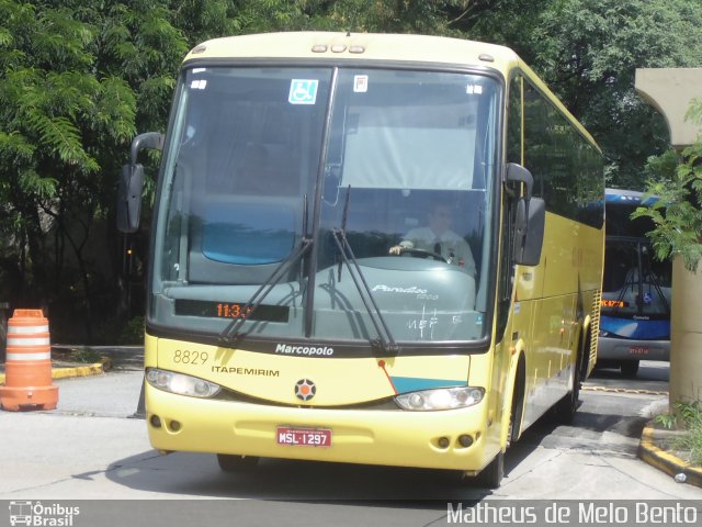 Viação Itapemirim 8829 na cidade de São Paulo, São Paulo, Brasil, por Matheus de Melo Bento. Número da foto: #2664602.