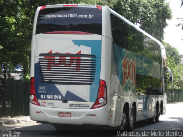 Auto Viação 1001 RJ 108.592 na cidade de São Paulo, São Paulo, Brasil, por Matheus de Melo Bento. Número da foto: #2664606.