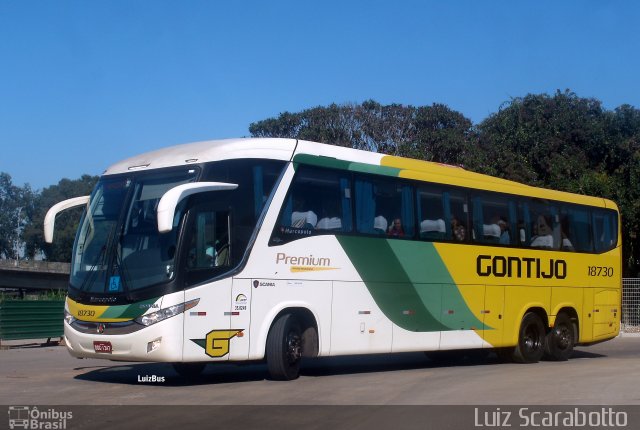 Empresa Gontijo de Transportes 18730 na cidade de Curitiba, Paraná, Brasil, por Luiz Scarabotto . ID da foto: 2666461.