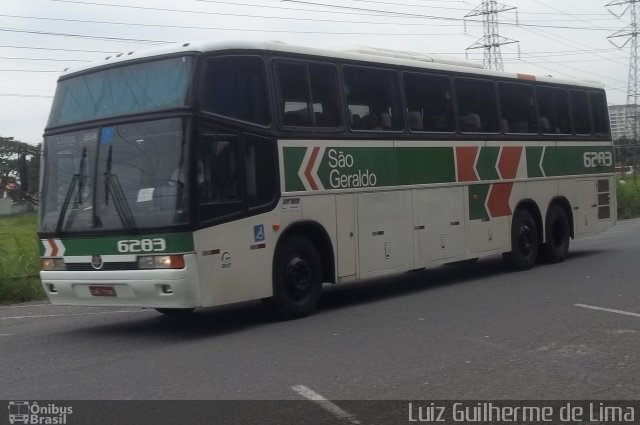 Cia. São Geraldo de Viação 6283 na cidade de São José dos Campos, São Paulo, Brasil, por Luiz Guilherme de Lima. ID da foto: 2664652.