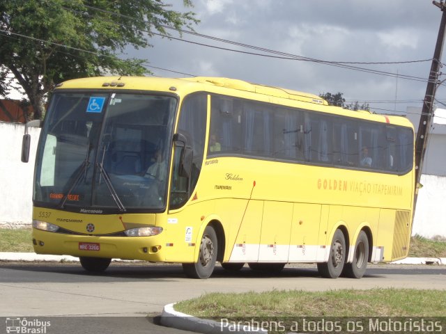 Viação Itapemirim 5537 na cidade de Recife, Pernambuco, Brasil, por Jonathan Silva. ID da foto: 2667332.