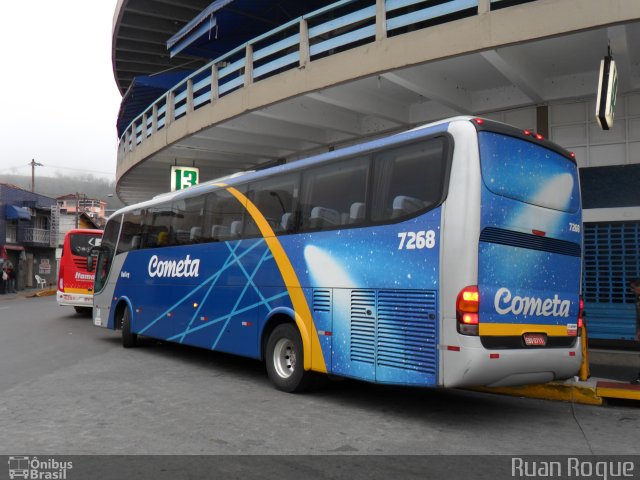 Viação Cometa 7268 na cidade de Aparecida, São Paulo, Brasil, por Ruan Roque. Número da foto: #2668058.