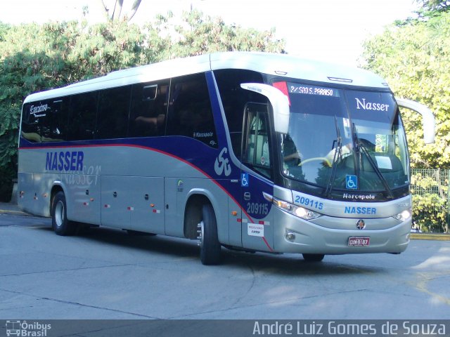 Viação Nasser 209115 na cidade de São Paulo, São Paulo, Brasil, por André Luiz Gomes de Souza. ID da foto: 2668212.