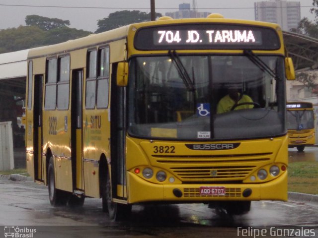 Auto Ônibus Três Irmãos 3822 na cidade de Jundiaí, São Paulo, Brasil, por Felipe Gonzales. ID da foto: 2669926.